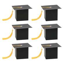1/6/10pcs European Style New Graduation Cap Gift Box, Ceremony Party Wedding Favor Candy Boxes - Multicolor - View 15