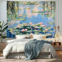 Forest Tapestry Nature Wall Tapestry For Bedroom Green Tree Tapestries Wall Tapestries For Living Room Bedroom Green Forest Home Decoration For Bedroom,Living Room,Dorm - 睡蓮 - 查看 4