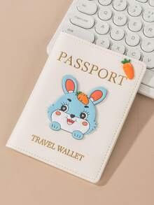 1pc Matte Finish Pu Material Travel Passport Cover With World Map & Letter Print And Fixed Design Passport Holder Passport Case Passport Wallet Passport Bag For Holiday For Vacation Passport Pouch For Flight For Back To School For Men And Women Travel Essentials Travel Accessories Valentine's Day SummerFor Travel Lightweight