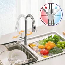 360° Rotating Kitchen Faucet With 2 Spray Modes, Water-Saving Sink Tap