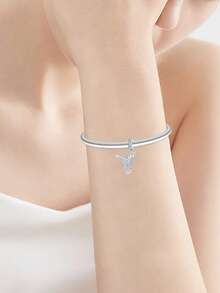 Silver Plated Charm Bird Animal Series Zirconia Silver Pendant Charm Pendant Ball Suitable For Bracelets DIY Women's Jewelry - Silver - View 2