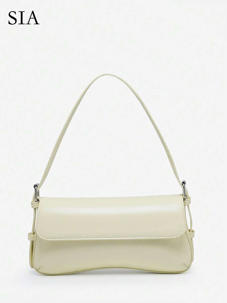 1pc Fashionable Vintage Angola Red Faux Oily Wax Feeling Faux Leather Leopard Snake Suede Flap Adjustable Strap Crossbody Baguette Bag, Suitable For Dating, Outdoor, Party - Màu vàng - Xem 1