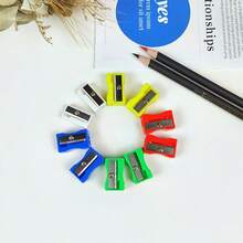 Mini Single-Hole Multi-Color Pencil Sharpener, Small Pencil Sharpener, Primary School Pencil Sharpener, Manual Plastic Pencil Sharpener, Random Color, Random New/Old Style Shipment/ - Multicolor - View 8