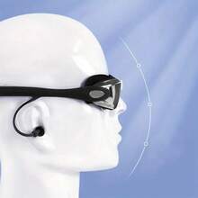 1 件防雾防紫外线游泳镜，防雾防水硅胶高清游泳镜，柔软硅胶镜框和可调节带子，宽视野透明镜片，舒适，适合泳池和海滩，潜水时在游泳课和娱乐期间保护眼睛和耳朵，节日礼物