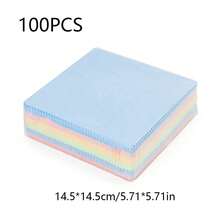8/30/50/100pcs Glasses Cleaner,Glasses Cleaning Cloth,Eyeglass Cleaning Cloth,Microfiber Cleaning Cloth,Lens Eyeglass Cleaner Wipes,Reusable,Special Cleaning Cloth For Computer And Mobile Phone Screens, Glasses Accessories For Women - Multicolor - View 20