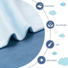 2 Packs Set Cotton Transitional Swaddle Wearable Blanket Baby With 2-Way Zipper