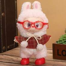 17cm Labubu Plush Doll Clothes, Vinyl Accessories For Party, Decorative Figurine Outfit - Multicolor - View 7