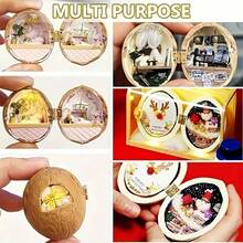 30pcs Small Brass Mini Hinges For Wooden Box Jewelry Box Dollhouse Miniature Furniture + Replacement Golden Hinge Screws