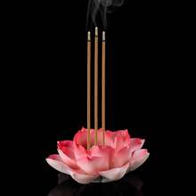 1pc Ceramic Lotus Flower Incense Burner, Incense Holder, Floral Aroma Diffuser, Spiritual Relaxation Home Decor, Suitable For Home, Office, Bedroom, Living Room, Multiple Colors Available - Lotus Incense Holder - View 2