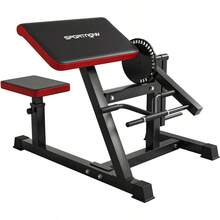 Adjustable Preacher Curl Bench, Multi-Functional Weight Bench With Handlebar And Elbow Cushion For Home And Outdoor Gym - 1 - View 1