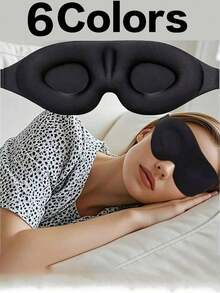 5pcs 3D Sleep Mask Natural Sleeping Eye Mask Eyeshade Cover Shade Eye Patch Women Men Soft Portable Blindfold Travel Eyepatch - Multicolor - View 13