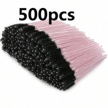 100/50PCS Eyelash Brushes, Mascara Wands With Container, Bendable Disposable Eyebrow Spoolies, Lash Brush For Lash Extensions, Eyebrow Spoolie, Castor Oil Brushes (Not All Sku Are In Bottle) (Multiple Colors Available)