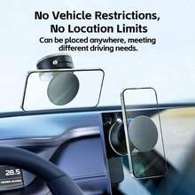 360°可旋转真空车载手机支架磁性车载真空手机支架 - 彩色 - 查看 8