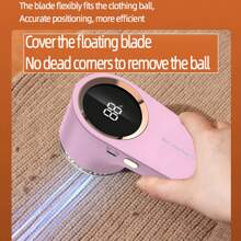 FoBianJie FOBIANJIE Rasoir à tissu rechargeable, rasoir à peluches électrique avec écran LED, lame à 1/3 de feuille, épilateur pour vêtements, meubles, canapés, pilules, duvet