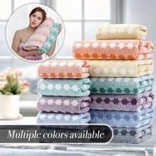 1 Oversized Bath Towel, Suitable For Women, Super Soft, Super Absorbent Quick Drying Coral Fleece Bath Towel - Multicolor - View 4