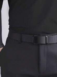 Men's Nylon Ratchet Belt, Fashionable Nylon Fabric Automatic Buckle Belt For Outdoor Casual Jeans, Golf, Suitable For Teenagers, Summer Outdoor Sports Or Vacation Travel, Graduation Gift, Birthday Accessory, Or Daily Wear
