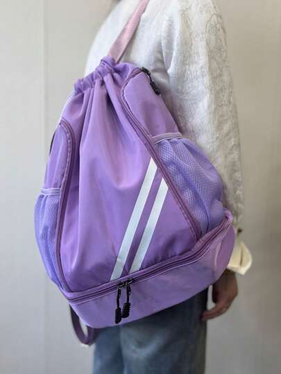 SEYATULLH 运动篮球背包，户外旅行包，瑜伽健身旅行包，带鞋隔层的篮球包，徒步登山背包