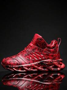Zapatillas de deporte con estampado de graffiti para hombres, antideslizantes, transpirables, livianas y de moda, deporte profesional y funcional, zapatos para caminar, fitness y trabajo, gimnasio
