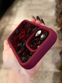 Funda para teléfono con estampado de carey. Funda clásica retro con estampado floral de rosas. Funda de TPU suave, anticaídas, antideslizante y antigolpes. Compatible con phone S. Funda para phone 5/15 Plus/15 Pro/15 Pro Max (1 unidad) - Multicolor 4 - Ver 3