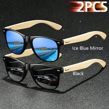 Moda Bambus Drewno Vintage Kwadrat Unisex Moda Okulary Mężczyźni Kobiety Luksusowa Marka Projektant Drewniane Moda Okulary Klasyczne Tropikalna Plaża Wakacje Lato Pastele Prostokąt Okulary Błyszczący Materiał Elegancki Estetyczny Wakacje Stroje Odcienie