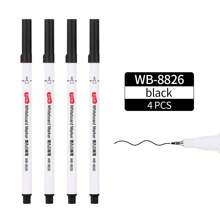 4pcs Erasable Whiteboard Markers, Dry Erase Markers 0.5mm Nib Markers, Colour Markers For Teachers Office School Supplies Back To School