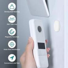 Portable Magnetic Control Remote Control Bracket Self-Adhesive Plastic, Non-Punching, Remote Router Wall Bracket For Home Office