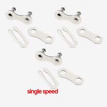 Bicycle Chain Quick Link, Suitable For Mountain Bike, Road Bike, Portable Chain Connector - Silver - View 8