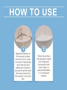 浴室清洁喷雾 - 清洁浴室中的金属、玻璃、瓷砖和不锈钢，去除水渍和水垢。它能够保护表面，延缓老化和磨损，延长浴室设备的使用寿命，并具有快速起效的高效配方。