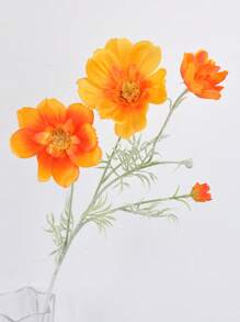 1PC/6PCS/12PCS 29.92Inch Artificial Flower Fake Daisy Flower UV Resistant Artificial Plant Used For Outdoor Room Office Wedding Decoration,Fall Decor,Autumn