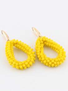 sehuoran 1 Pair Handmade Beaded Crystal & Pearl Bohemian Style Earrings, Colorful Personalized Versatile Dangling Earrings With High-End Elegant Mixed Color, Suitable For Party & Daily Wear