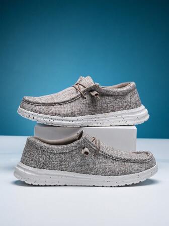 Men's Slip-On Sneakers, Breathable Mesh Casual Shoes, Loafers, Non-Slip, Suitable For Daily Wear And Young People
