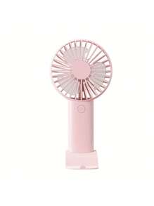 Stay Cool On-The-Go: Small Handheld USB Rechargeable Fan - Portable & Charging For Students & Office Desk Portable Fan Cute Handheld Fan Battery Operated Lightweight Small Personal Fan For Stylish Girl Kids Women Men Outdoor Travel Camping Handheld Fan Portable Fan, 5-Speed Fan, LED Display Screen, Personal Mini Travel Fan With Backup Power Supply, USB Foldable Female Electric Fan