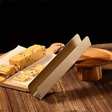 1 件烘焙产品碳钢 U 型蔓越莓饼干成型器，矩形小幸运饼干吐司模具 - 金色 - 查看 6