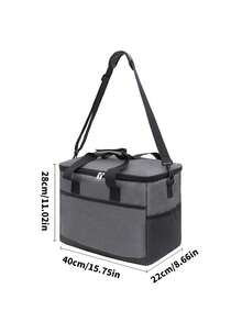 1 pièce Grand sac isotherme, sac glacière, pack de glace épais, sac boîte à lunch pratique, sac de pique-nique de camping en plein air, indispensable pour la rentrée scolaire! - Multicolore - Voir 15