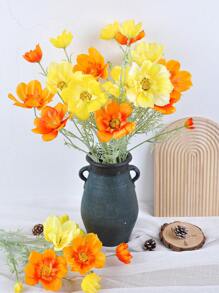 1PC/6PCS/12PCS 29.92Inch Artificial Flower Fake Daisy Flower UV Resistant Artificial Plant Used For Outdoor Room Office Wedding Decoration,Fall Decor,Autumn