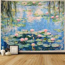 Forest Tapestry Nature Wall Tapestry For Bedroom Green Tree Tapestries Wall Tapestries For Living Room Bedroom Green Forest Home Decoration For Bedroom,Living Room,Dorm - 睡蓮 - 查看 2