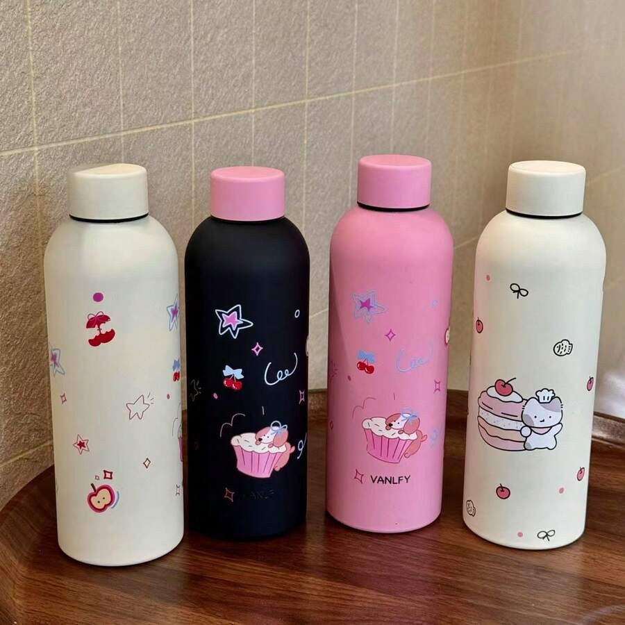 日常便携卡通图案大容量酒瓶 - 紅酒瓶保溫杯 - 查看 1