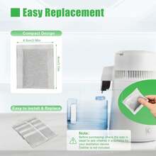 HYYKJ-US 20 Pack Activated Charcoal Distiller Filters Sachets, Replacement Water Filter Cartridges For Water Distiller, Home Distiller Replacement Bags Packs For Home Pure Water Remove Compound - White - View 4