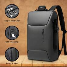 Anti-Theft Backpack – Sleek, Secure, And Designed For Modern Life - Grey - View 2
