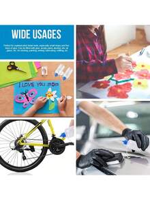 6 piezas Botellas dispensadoras de punta fina de precisión, botellas divisorias, botellas de jeringa para exprimido, envases de 10 ml de punta de aguja para pegamento, de colores aleatorios, aptas para manualidades DIY, laboratorio, pintura, tinta, arte acrílico - Material de plástico duradero, suministros de arte, botellas de pegamento - Color aleatorio - Ver 3