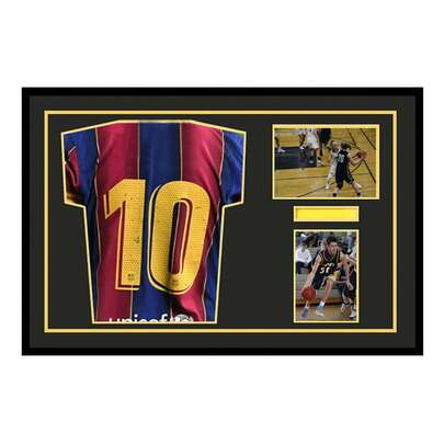 1 pieza Carcasa de visualización de jersey con marco, protección UV, ideal para coleccionistas de béisbol, baloncesto y hockey, muestra jerseys autografiados con fotos, regalo perfecto para aficionados a los recuerdos deportivos, regalo para aficionados al deporte, elegante carcasa de visualización, carcasa de visualización de jersey (sin jersey, sin papel fotográfico)