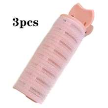 3 pièces Set de friser à prise automatique, friseur à frange à double couche, friseur à prise automatique de salon, style de cheveux bouclés fait maison pour femmes