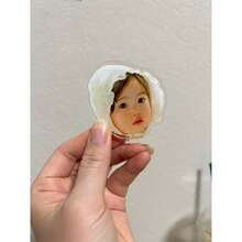 カスタムフェイス電話グリップホルダー、ペット犬猫電話スタンド、ベビーフェイス、カスタム電話グリップ、電話ホルダー、iPhone - マルチカラー - チェックする 6