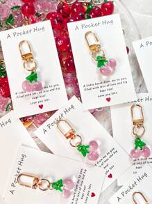 1/5/10 Peças Delicado e Fofo Chaveiro Pendente de Flor, Morango, Cereja, Maçã, Coração, Charme e Acessório da Moda para Bolsa, Presente Ideal para Festa, Natal, Aniversário, Ação de Graças para Mulheres, Decoração DIY de Carteira e Bolsa no Estilo Y2K, Ótimo para Família, Amigos, Professores, Colegas de Classe e Parceiros