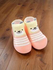 1Pair Baby Walking Socks Shoes Toddler Soft Rubber Sole Non-Skid Indoor Floor Slipper Infant Boys Girls First Walking Trainers Shoe - Multicolor - View 10