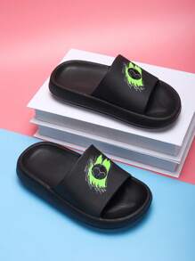 Sandalias infantiles de espuma, livianas y antideslizantes con fondo suave, diseño de dibujos animados lindos, cómodas y de secado rápido, sandalias casuales unisex para la playa para niños mayores