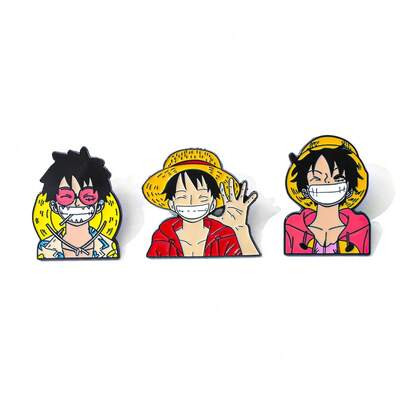 ONE PIECE ONE PIECE 1/3 Pcs Adventure Anime Brooch Cartoon Enamel Pin Metal Badge Jewelry Clothing Backpack Accessories Gift School Kpop Bag Teacher Supplies Bag Charms1 Office Accessories Shirts Jacket Christmas Halloween Autumn-Winter Accessories,Suitable For Teens, Youth,Men,Casual, Outdoor, Athletic, Vacation, Graduation Gifts, Birthday, Daily Wear Clothes Pin Funny Cute Teacher Gifts