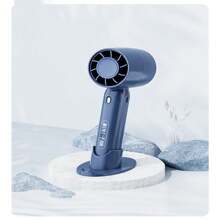 1 pieza Mini ventilador portátil manual turbofán USB, Mini ventilador de escritorio pequeño con carga, ventilador de escritorio mini para estudiantes y oficina, ventilador pequeño portátil de sobremesa sin hojas, ventilador pequeño turbina para uso al aire libre