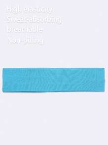 Bandeau de sport extérieur, bandeau absorbant la sueur pour le fitness et la course, casual, simple, , à haute élasticité et respirant, bandeau de couleur bonbon, bandeau de yoga absorbant la sueur, bandeau turban