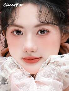 CHEERFLOR 双色哑光粉状腮红盘，带磁性旋转盖，轻盈、顺滑、可混合、色素沉着、丝绒质地、自然渐变、一体式调色板 - CFR957 - 查看 7